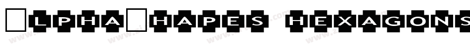 AlphaShapes hexagons 2字体转换